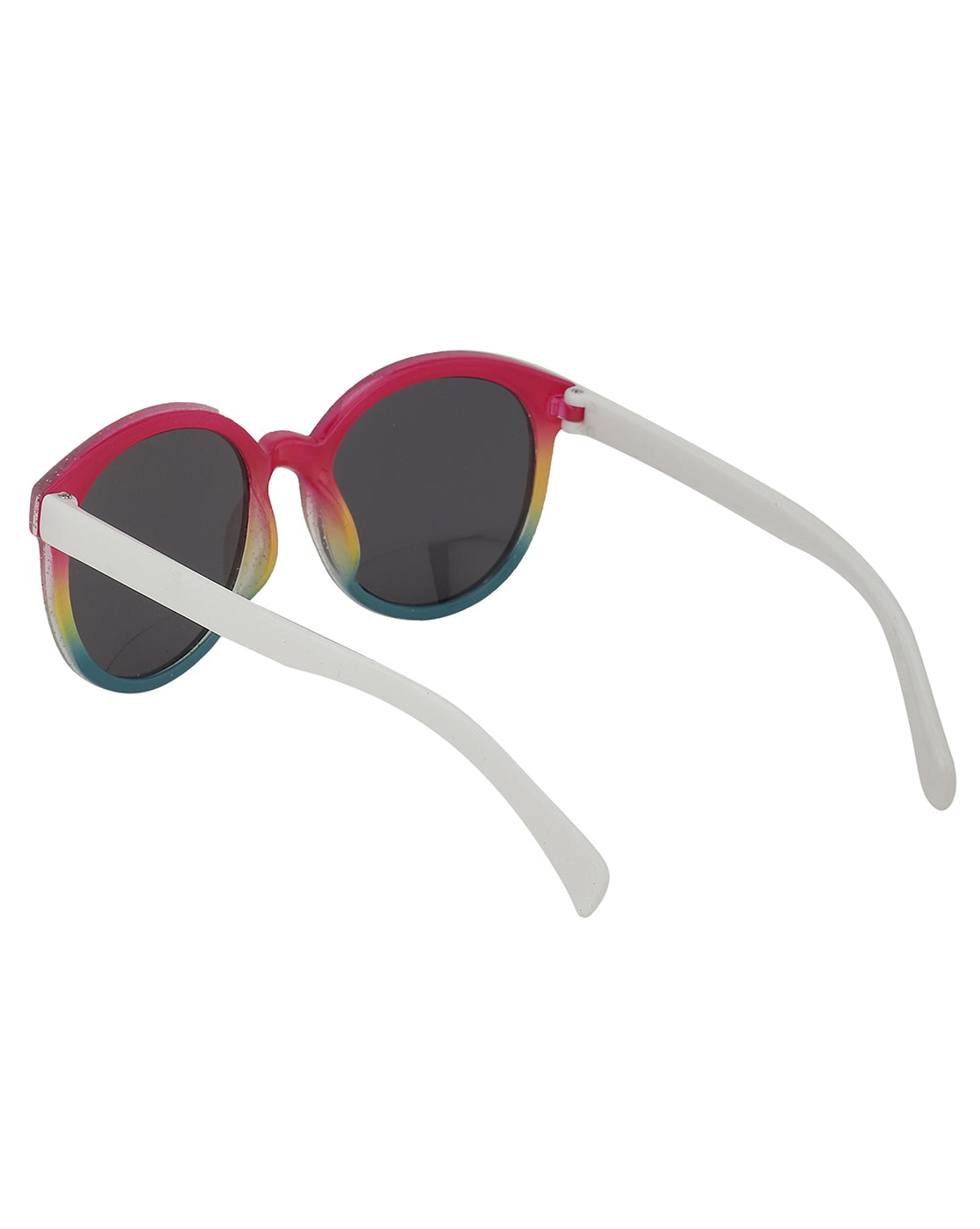 Carlton London Black Lens & Pink Round Sunglasses For Girl