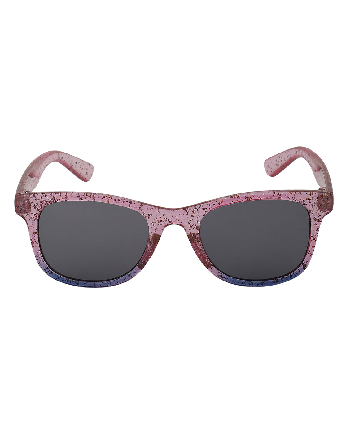 Women's Pink Lens Chunky Square Frame Sunglasses
