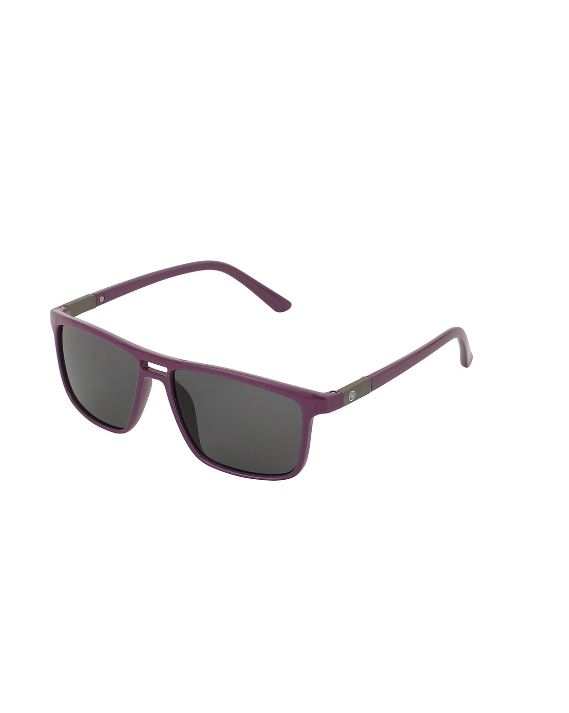 Purple Toned With Uv Protected Rectangle Sunglass For Unisex