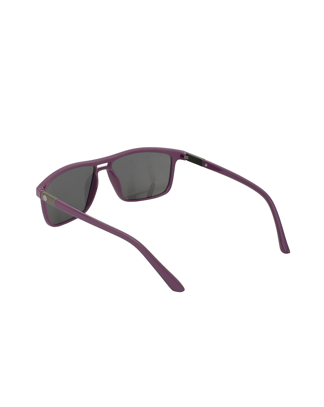 Purple Toned With Uv Protected Rectangle Sunglass For Unisex