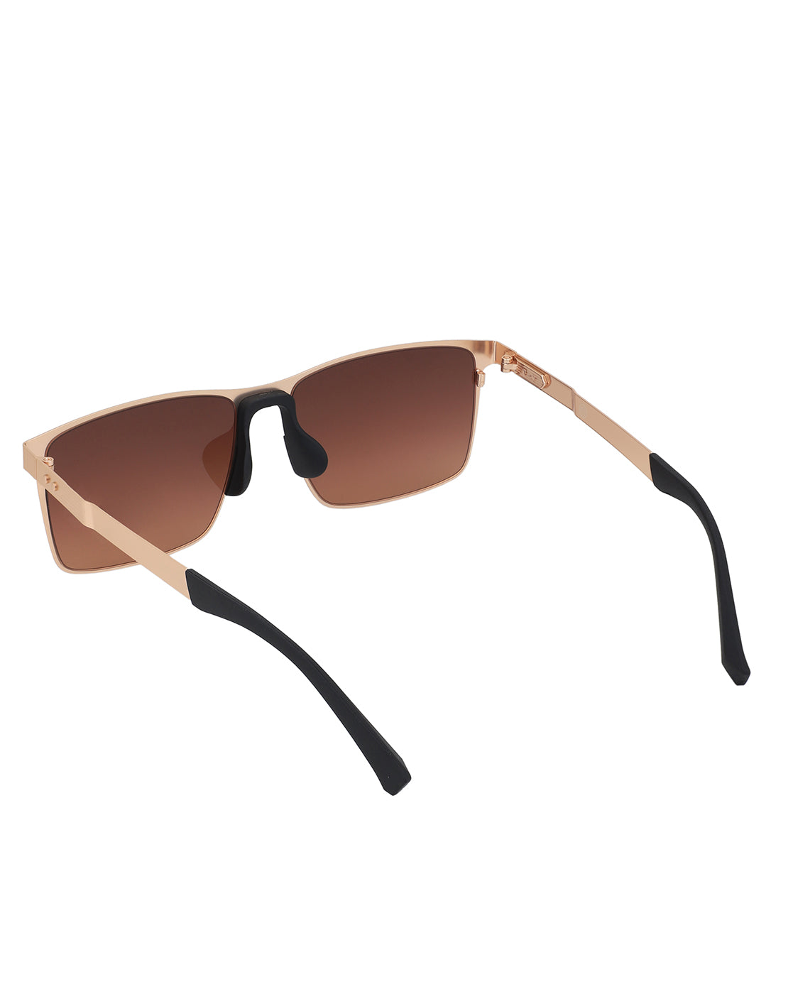 Premium Rose Gold with Brown & Polarised Lens Square Sunglass for Unisex