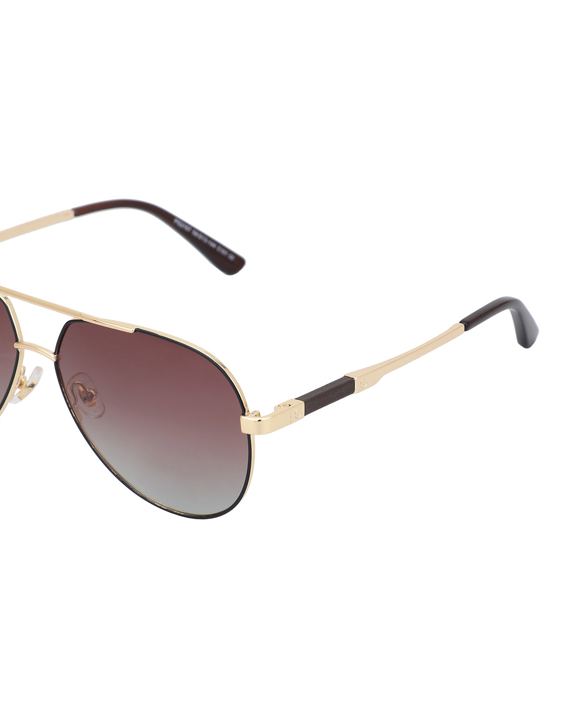 Premium Gold with Brown Toned & Polarised Lens Aviator Sunglass for men
