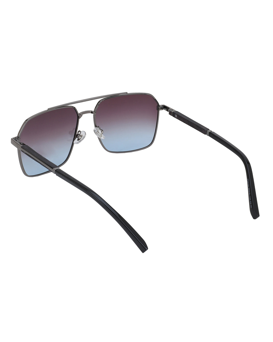 Premium Metallic with Black Toned & Polarised Lens Rectangle Sunglass for men