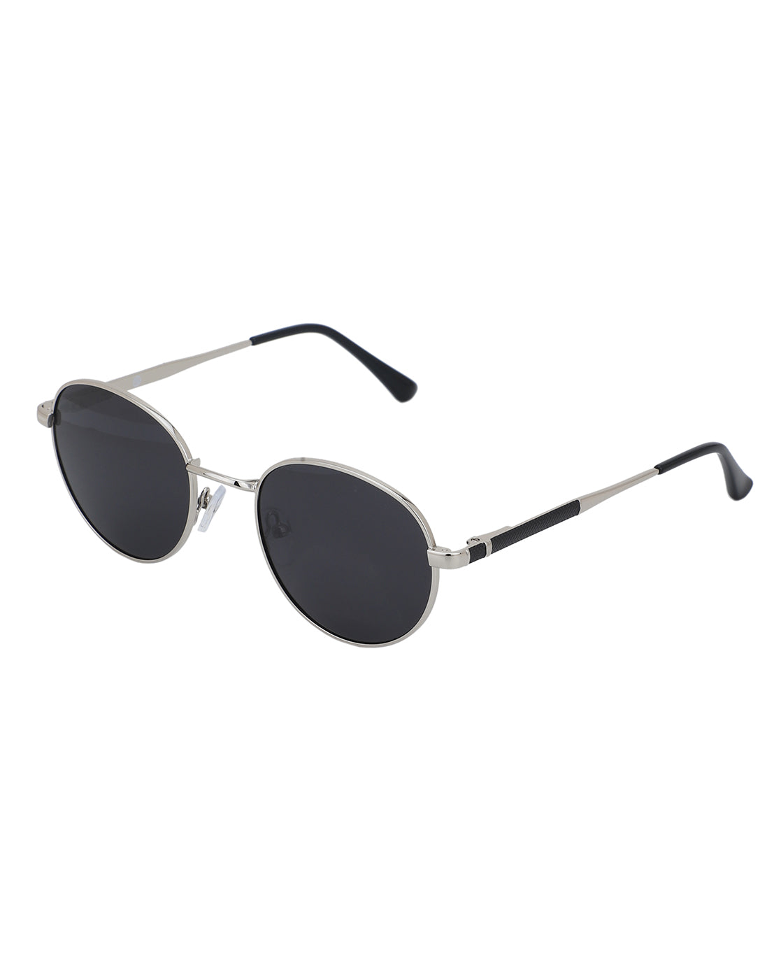 Premium Silver with Black Toned & Polarised Lens Oval Sunglass for unisex