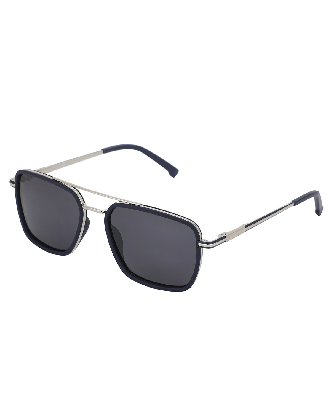 Premium Silver with Black Toned & Polarised Lens Square Sunglass for men
