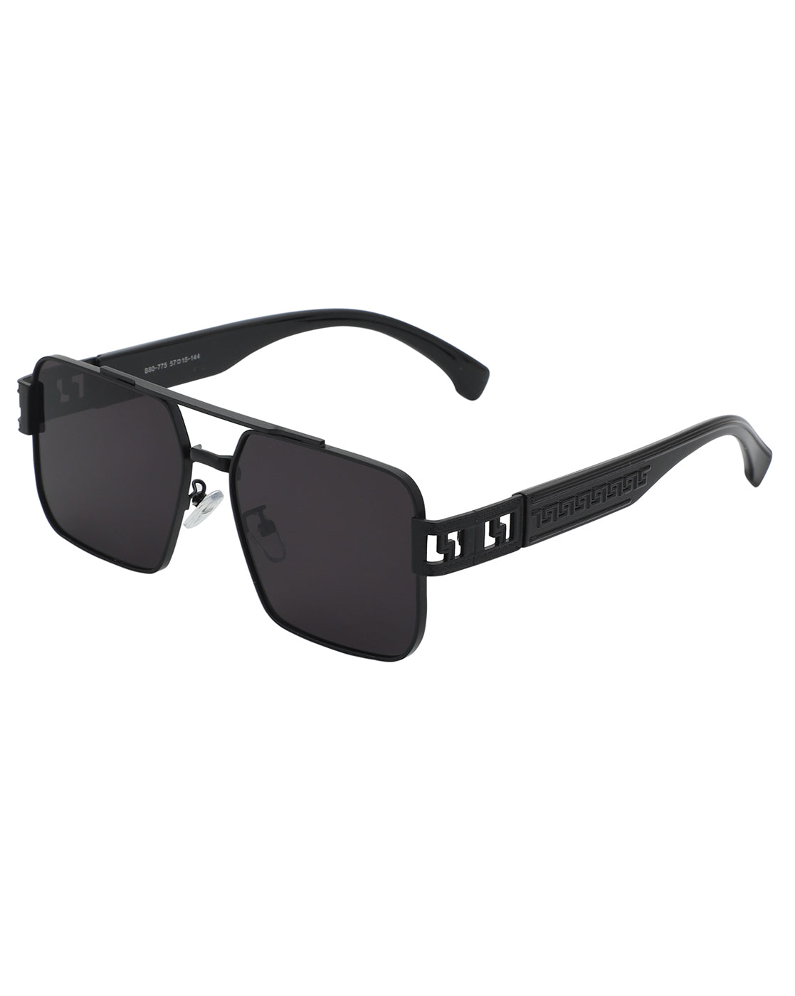 Black Toned with UV Protected Lens Rectangle Sunglass for men