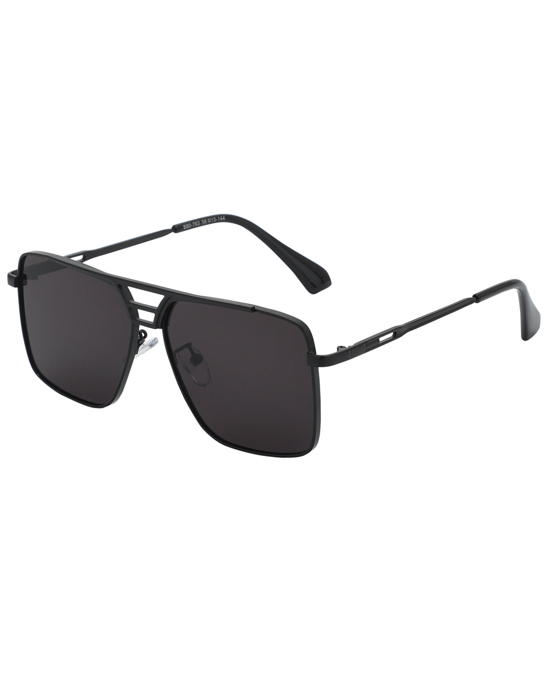 Black Toned UV Protected Lens Rectangel Sunglass for men