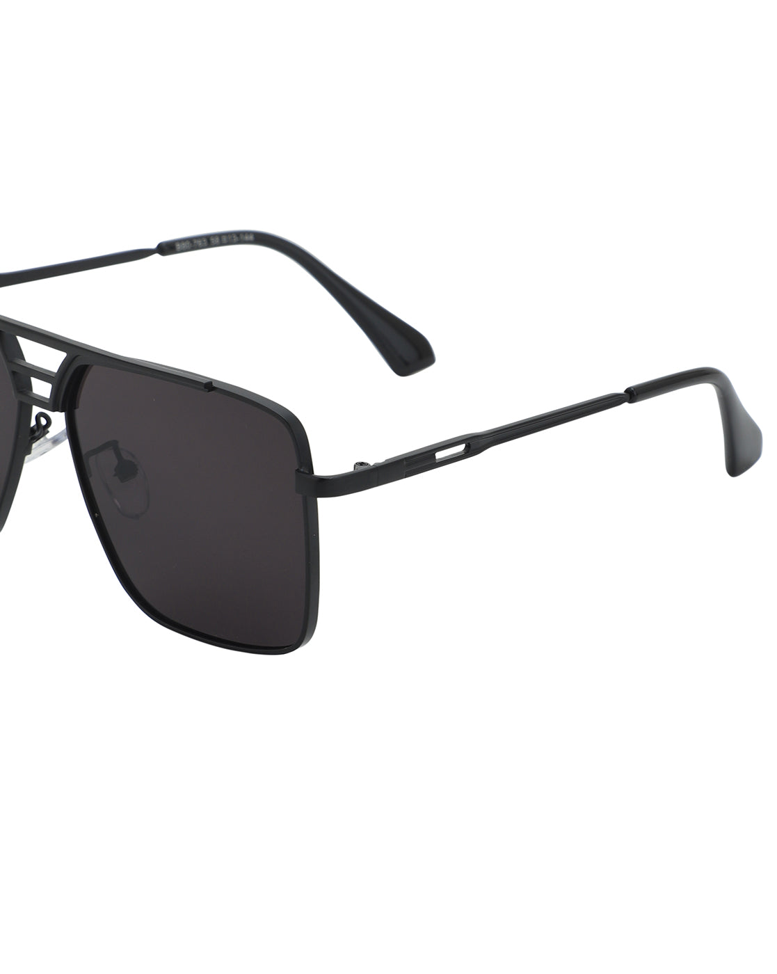 Black Toned UV Protected Lens Rectangel Sunglass for men