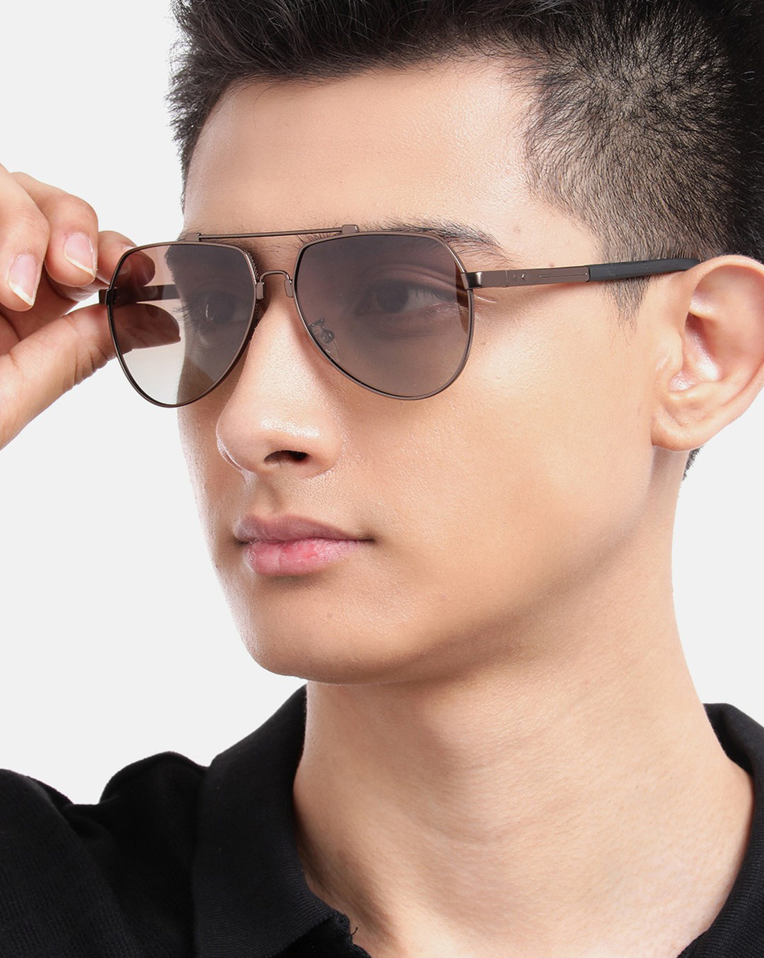 Brown Toned with Polarised Lens Aviator Sunglass for mens
