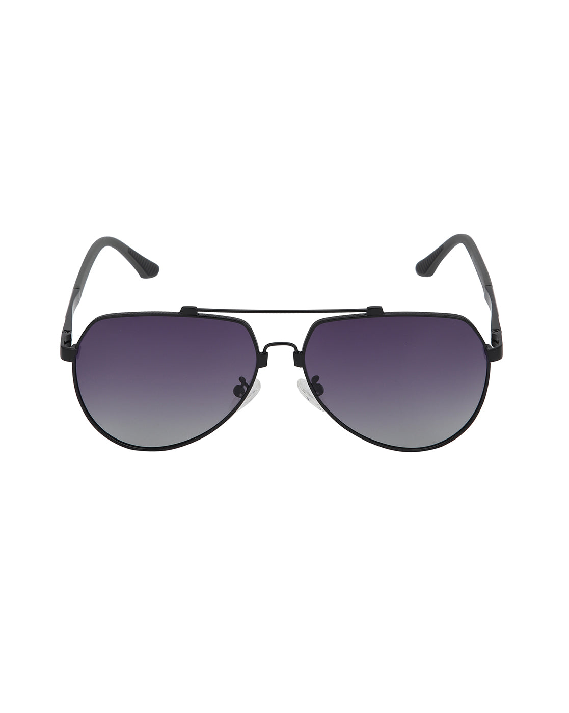 Black Toned with Blue Polarised Lens Aviator Sunglass for mens
