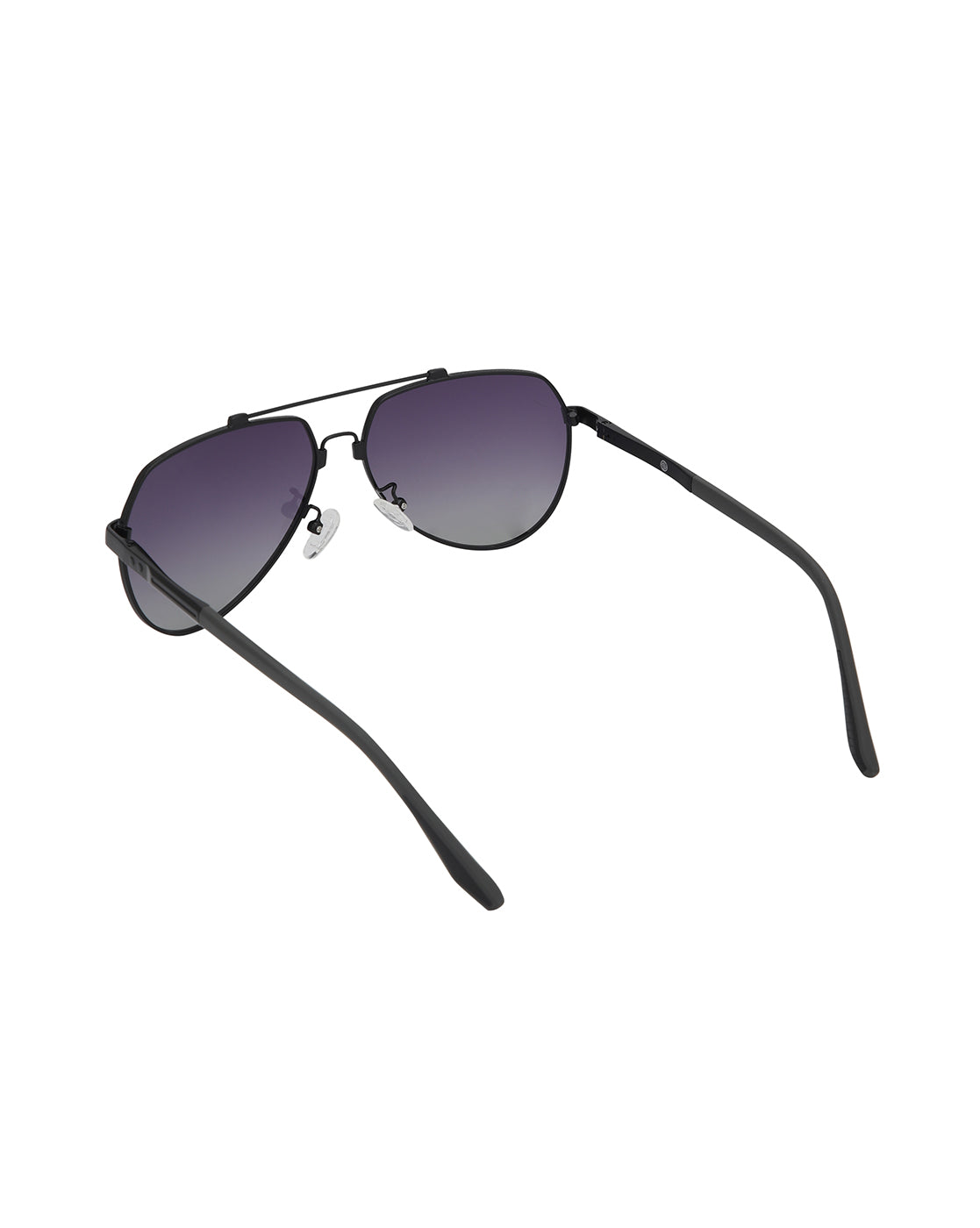 Black Toned with Blue Polarised Lens Aviator Sunglass for mens