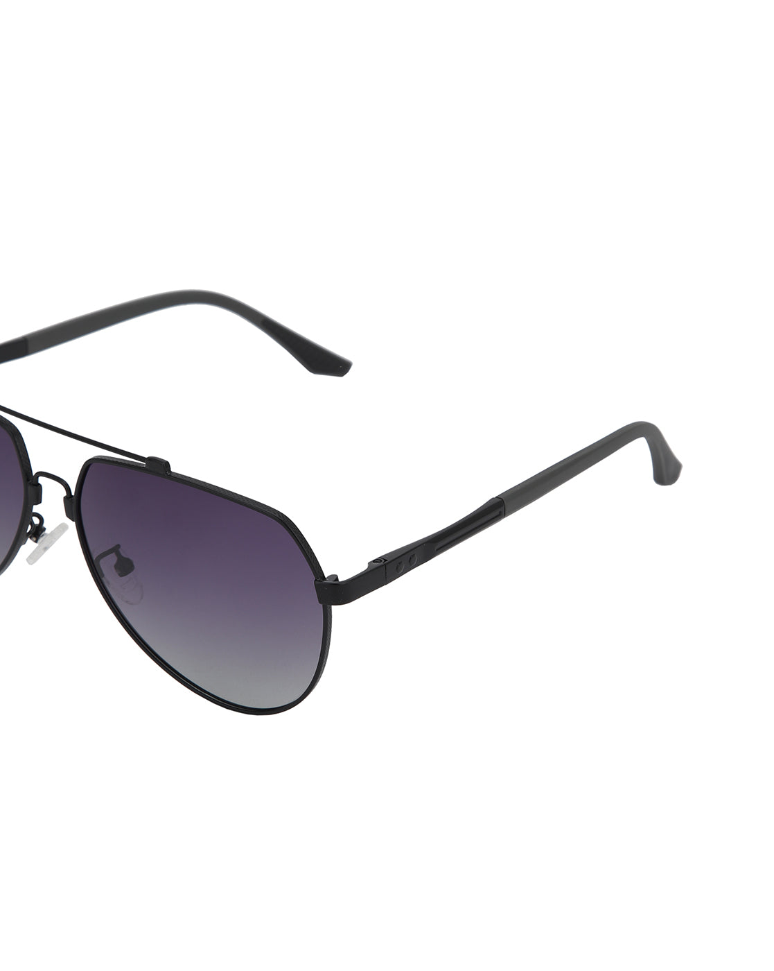 Black Toned with Blue Polarised Lens Aviator Sunglass for mens