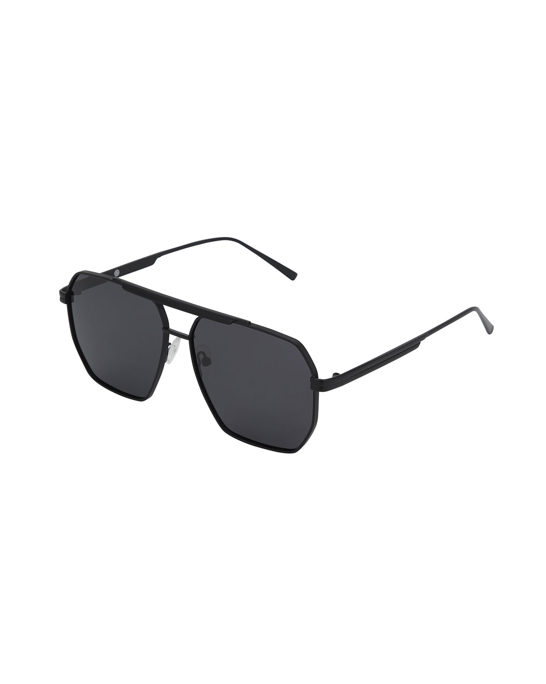 Black Toned with Black Polarised Lens Rectangle Sunglass for mens