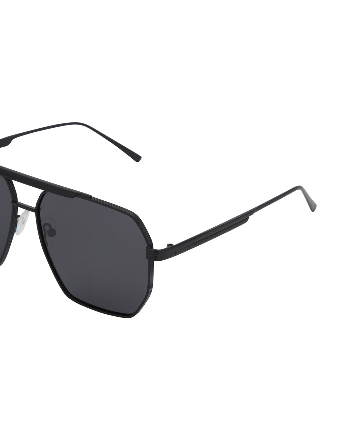 Black Toned with Black Polarised Lens Rectangle Sunglass for mens