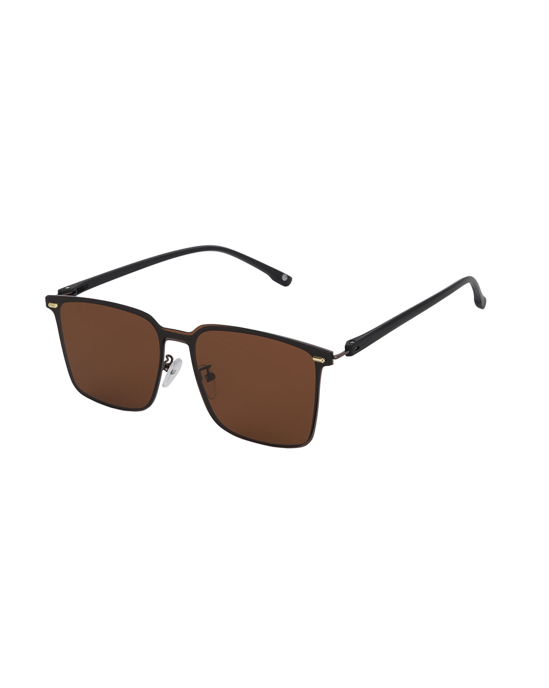 Black Toned with Brown Polarised lens Wayfarer Sunglass for mens