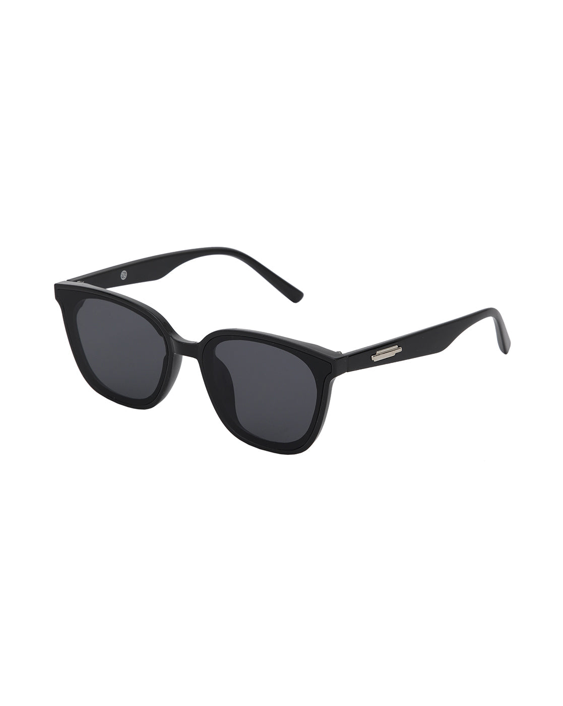 Black Toned with Black UV Protected Lens Rectangle Sunglass for unisex