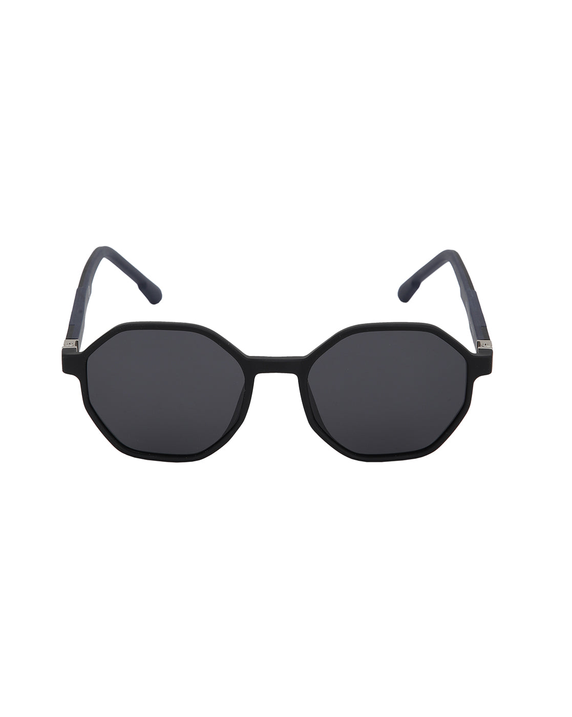 Black Toned with Polarised Lens Octagon Sunglass for men
