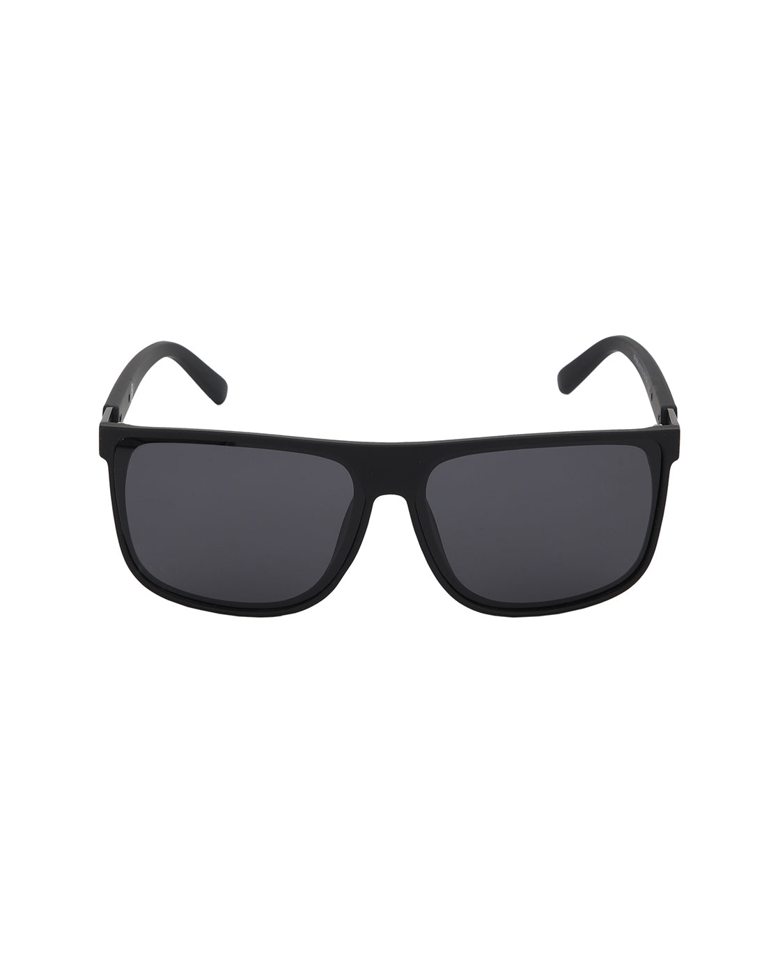 Black with Metallic Toned and Black Polarised Lens Wayfarer Sunglass for men