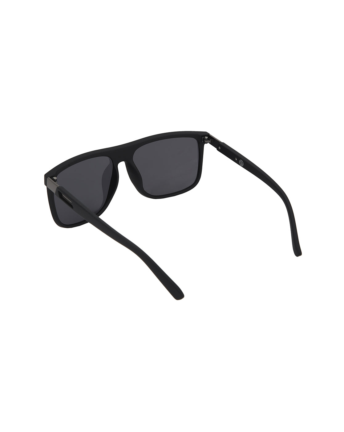 Black with Metallic Toned and Black Polarised Lens Wayfarer Sunglass for men