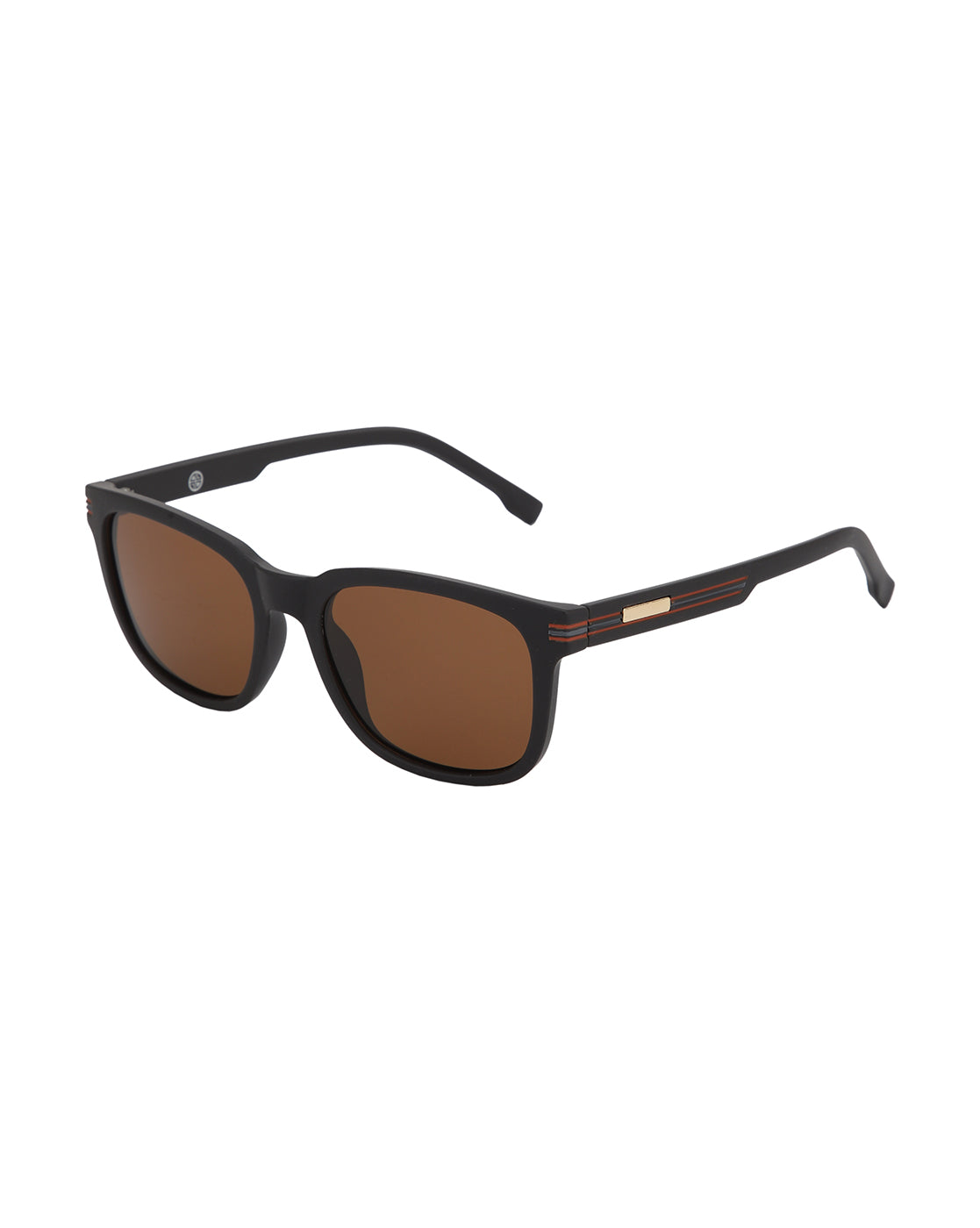 Brown and Gold Toned with Brown Polarised Lens Wayfarer Sunglass for men