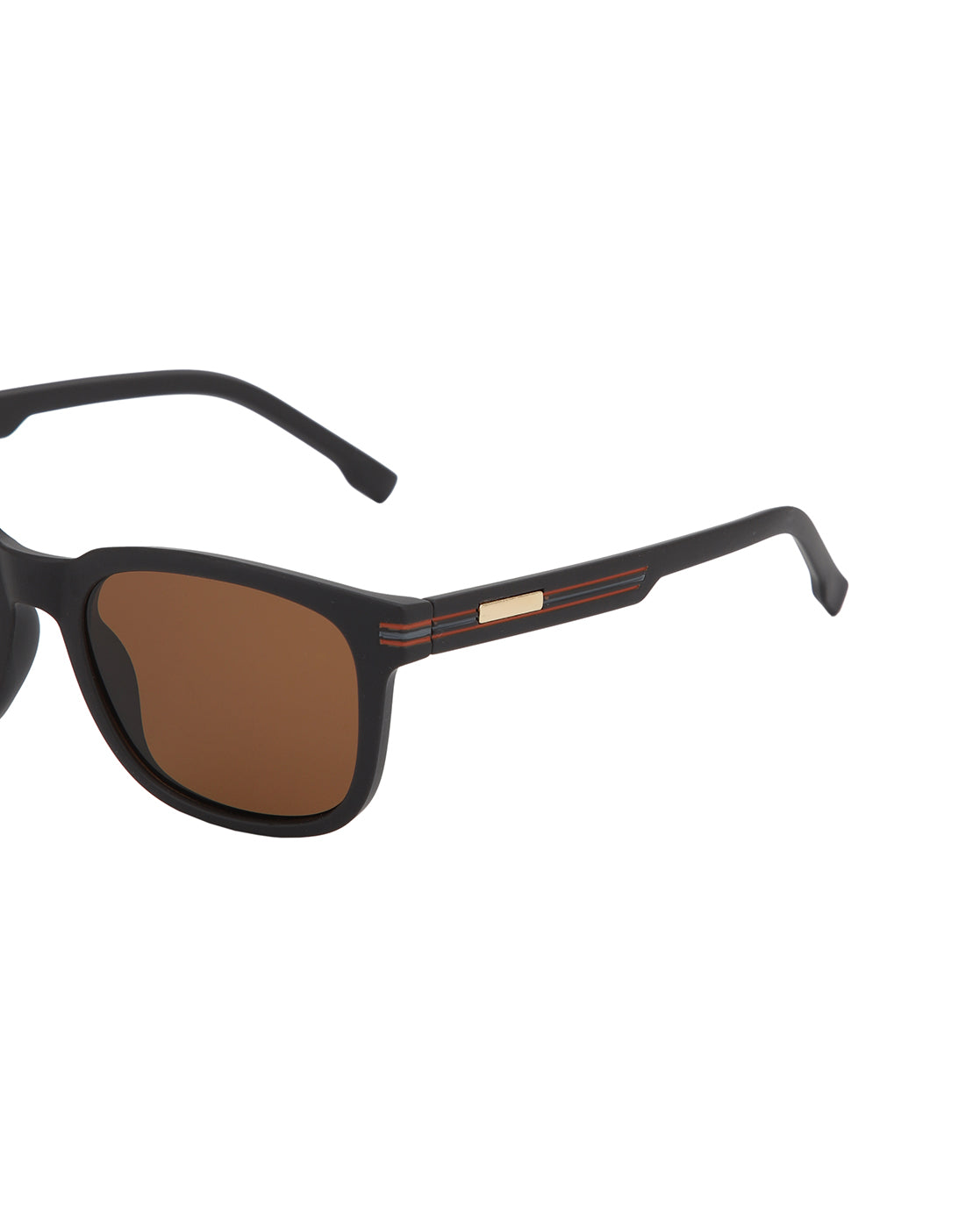 Brown and Gold Toned with Brown Polarised Lens Wayfarer Sunglass for men
