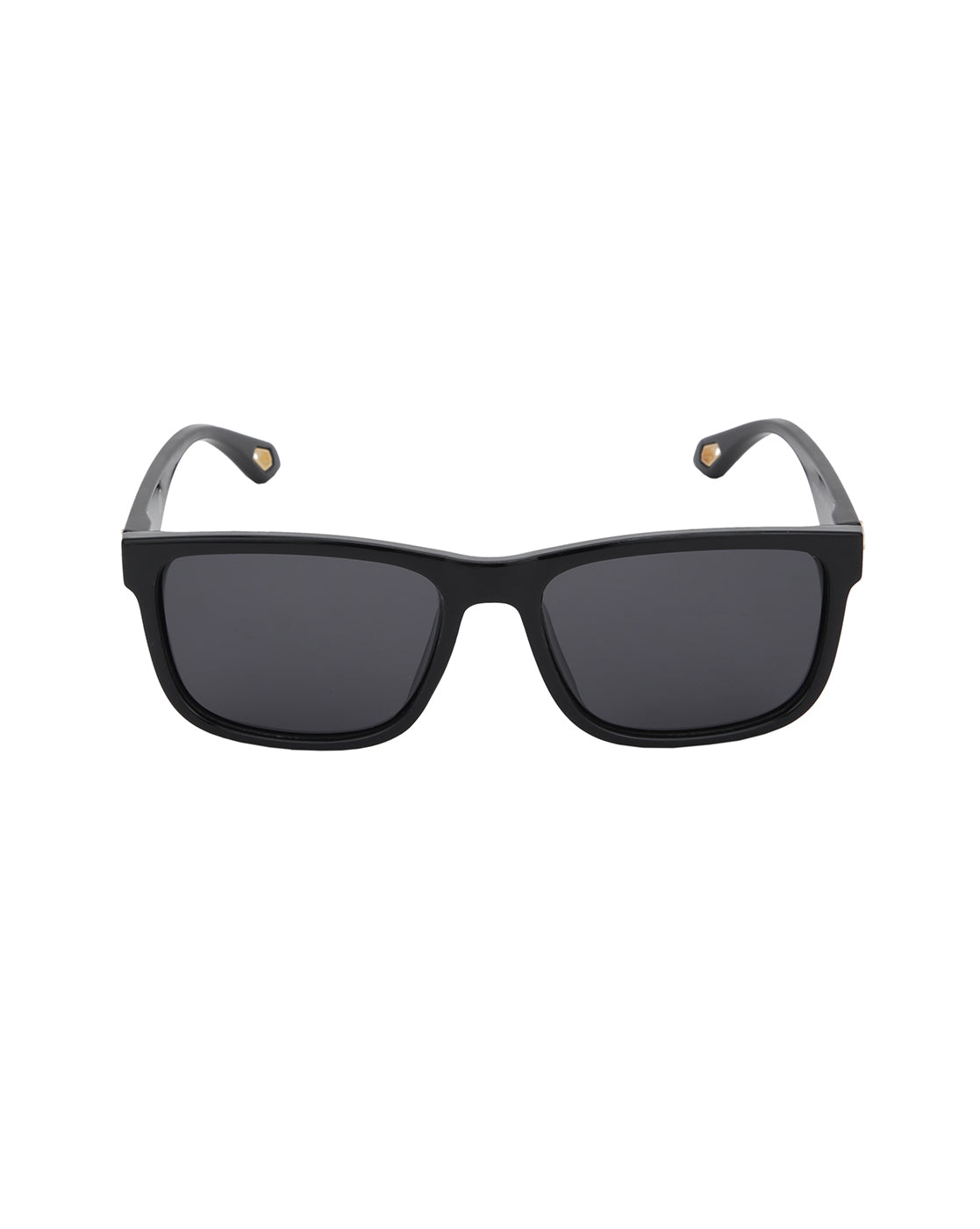 Black and Gold Toned with Blue Polarised Wayfarer Sunglass for men