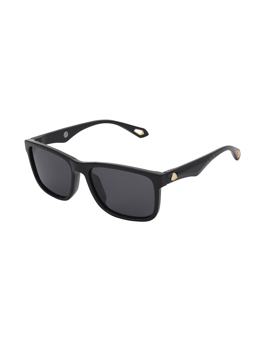 Black and Gold Toned with Blue Polarised Wayfarer Sunglass for men
