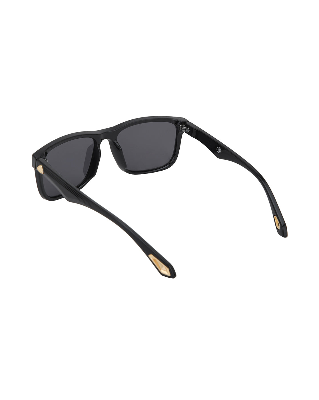 Black and Gold Toned with Blue Polarised Wayfarer Sunglass for men