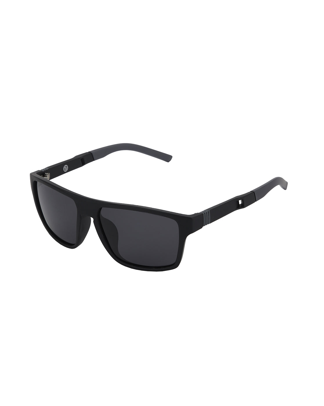 Black Toned with Black Polarised Lens Rectangle Sunglass for men