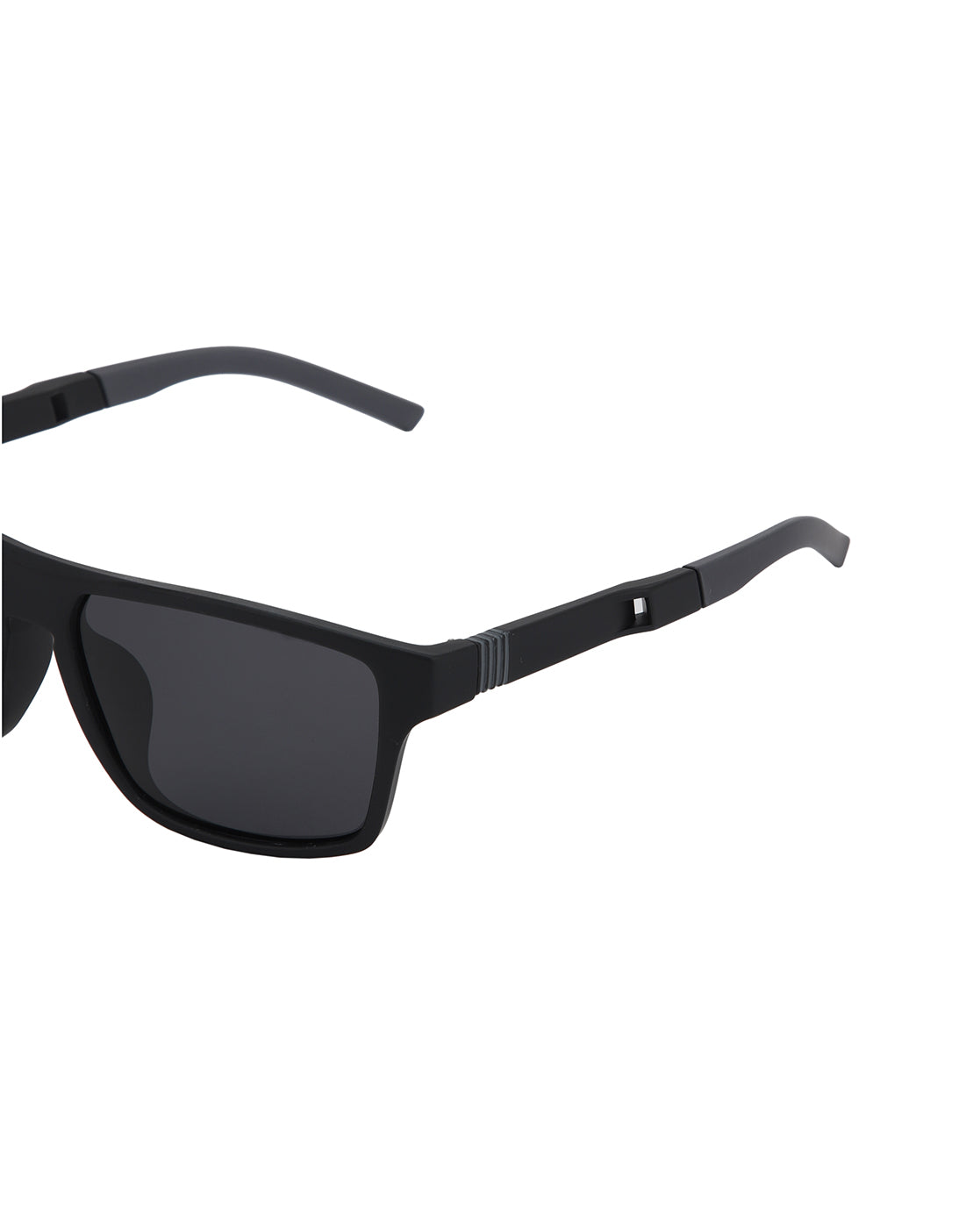 Black Toned with Black Polarised Lens Rectangle Sunglass for men