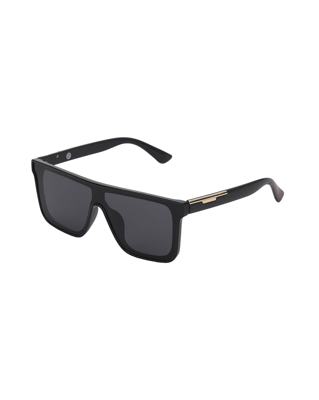 Black and Gold Toned with Blue Polarised Wayfarer Sunglass for men