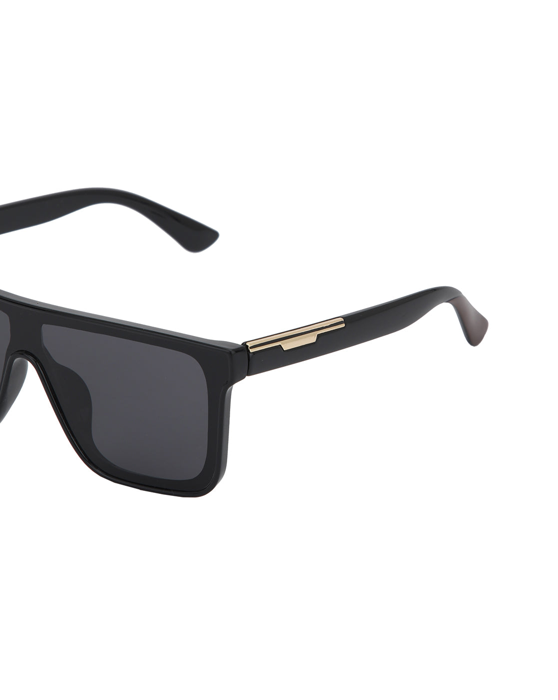 Black and Gold Toned with Blue Polarised Wayfarer Sunglass for men