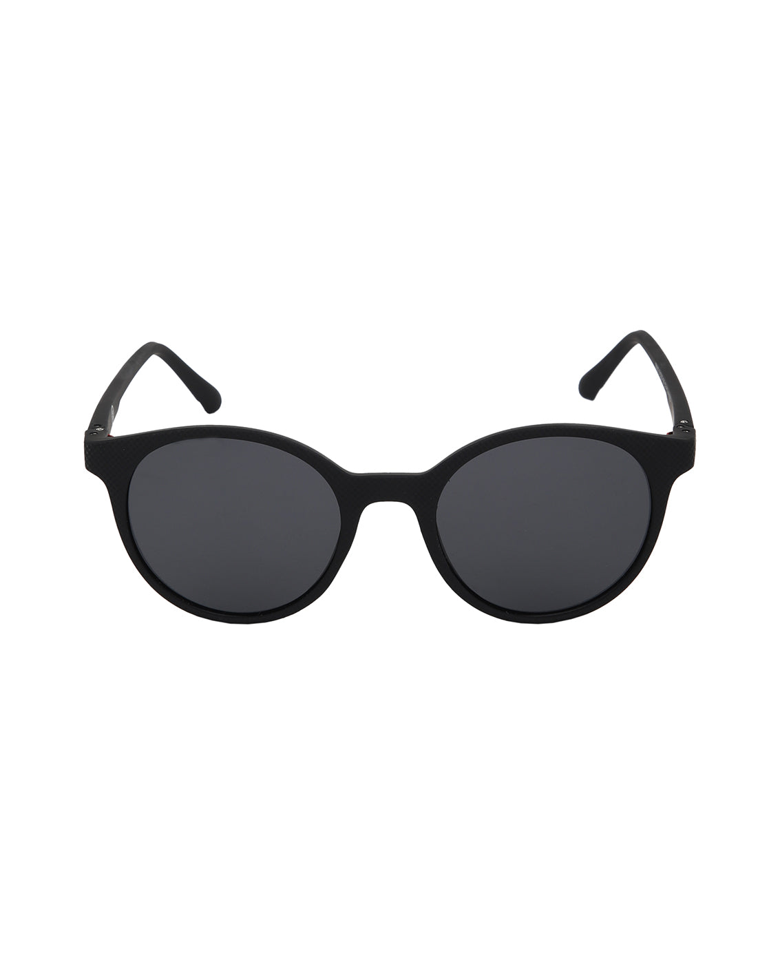 Black with Red Toned and Blue Polarised Lens Round Sunglass for men