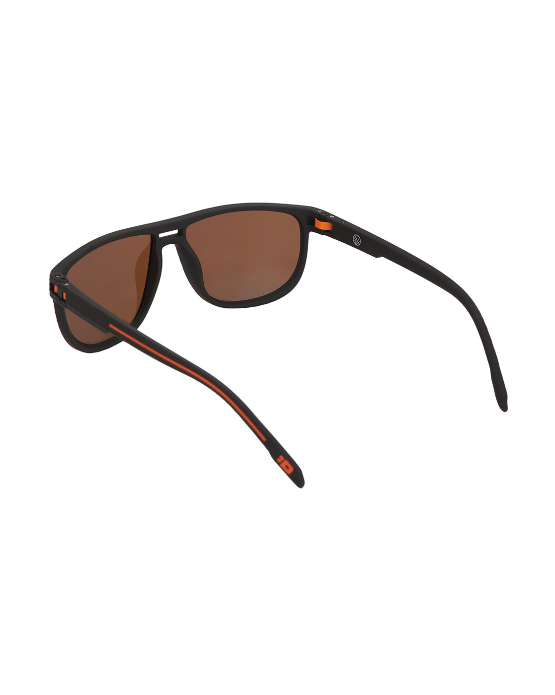 Brown with Orange Toned Brown Polarised Lens Wayfarer Sunglass for men