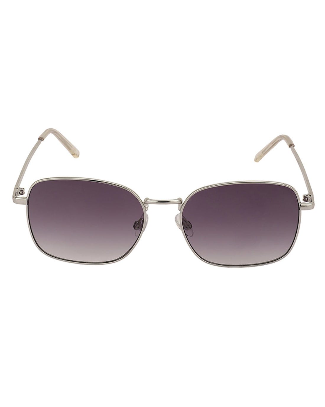 Premium Silver & Grey Toned Uv Protected Lens Square Sunglass For Unisex