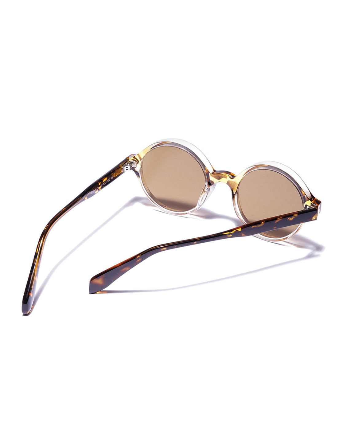 Tortoise shell with Polycarbonate UV Protected Lens Round Sunglass for women
