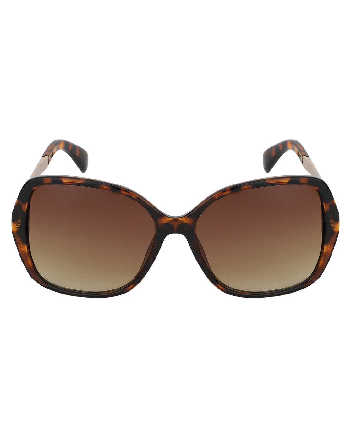 Carlton London Yellow Lens & Brown Oversized Sunglasses Uv Protected Lens For Women