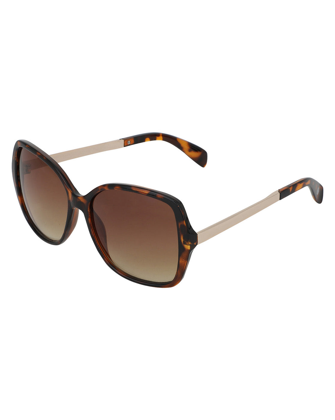 Carlton London Yellow Lens & Brown Oversized Sunglasses Uv Protected Lens For Women