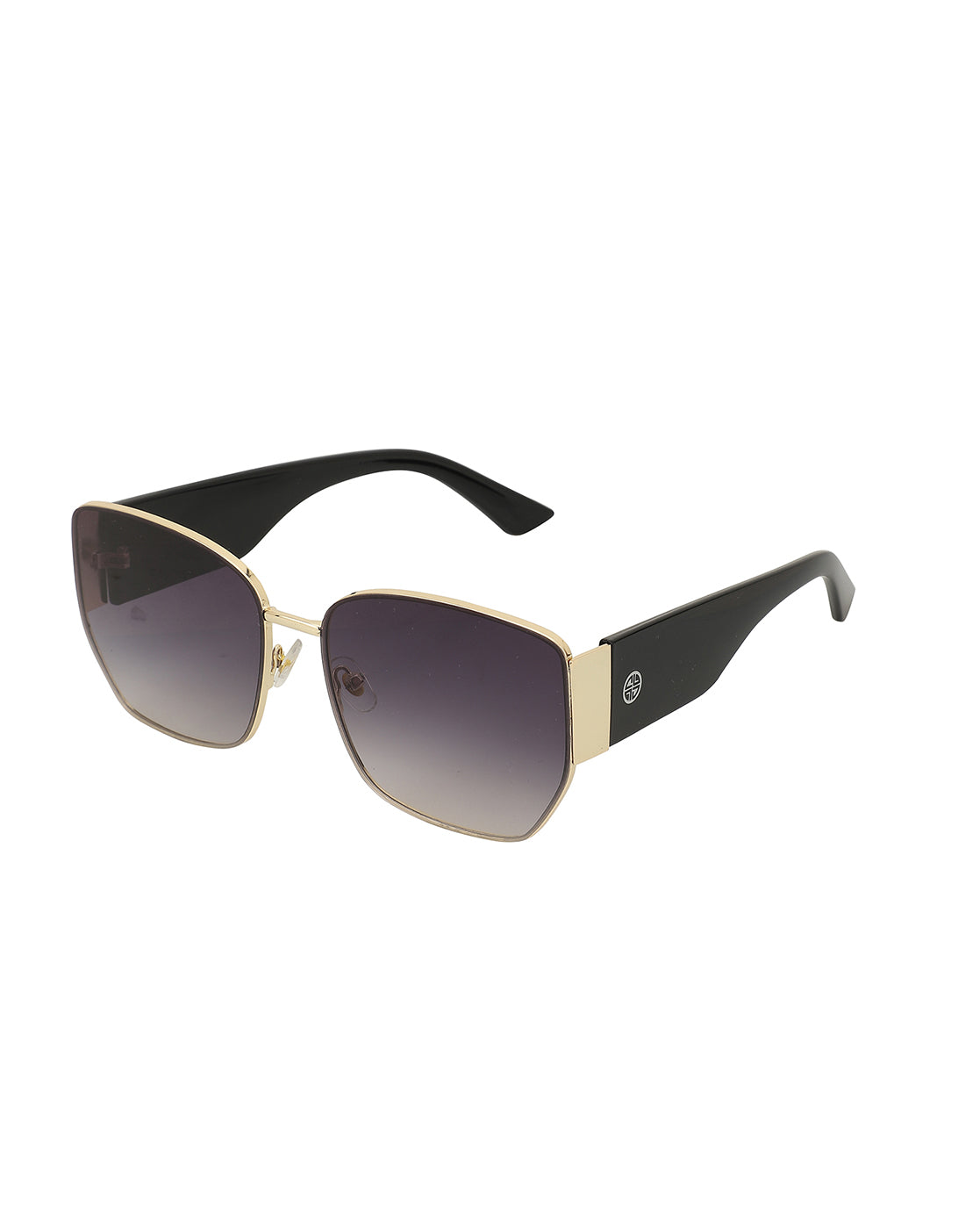 Gold And Black Toned With Uv Protected Oversized Women Sunglass