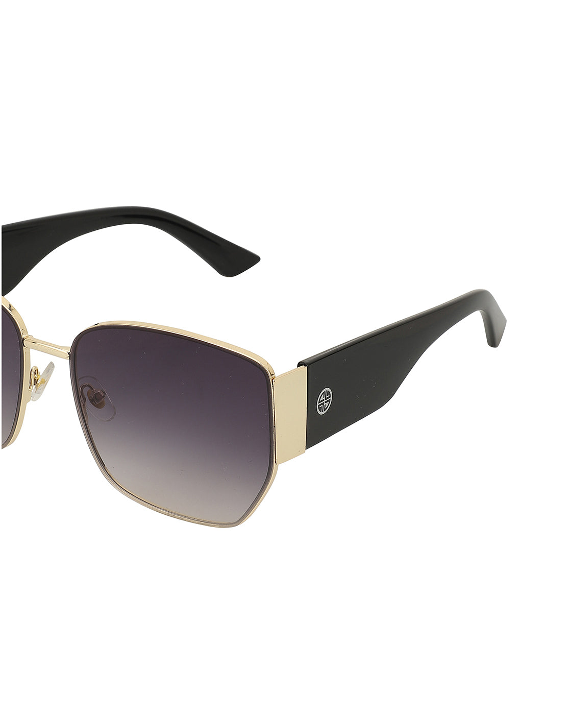 Gold And Black Toned With Uv Protected Oversized Women Sunglass