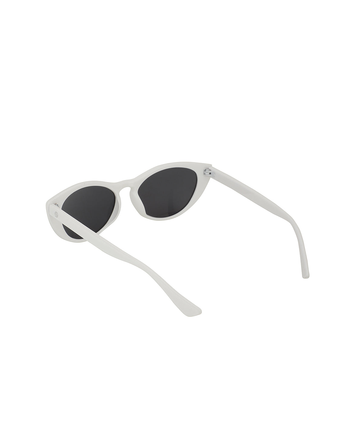 White Toned With Uv Protected Lens Cateye Sunglass For Women