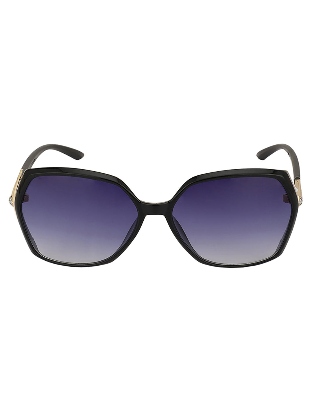 Premium Black & Blue Toned Uv Protected Lens Oversized Sunglass For Women