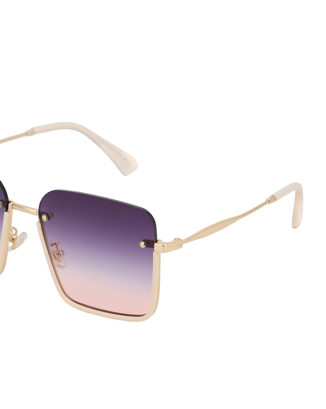 Premium Gold Toned & UV Protected Lens Oversized Sunglass for women