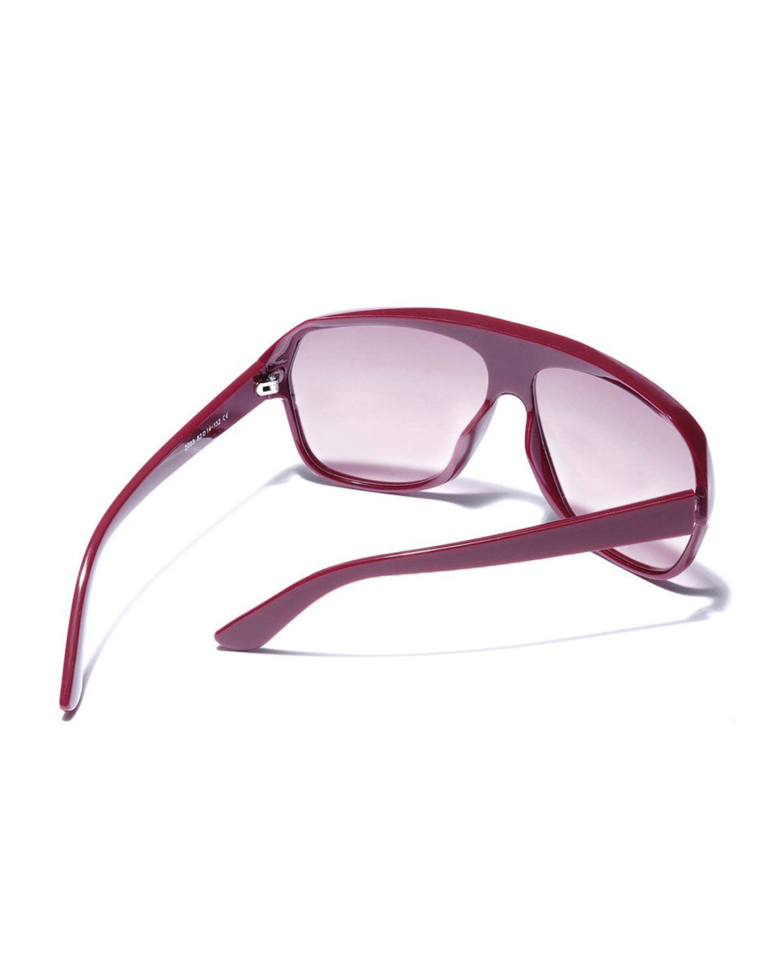 Maroon Toned with Polycarbonate UV Protected Lens Oversized Sunglass for women