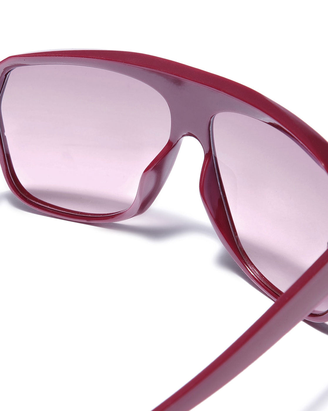 Maroon Toned with Polycarbonate UV Protected Lens Oversized Sunglass for women