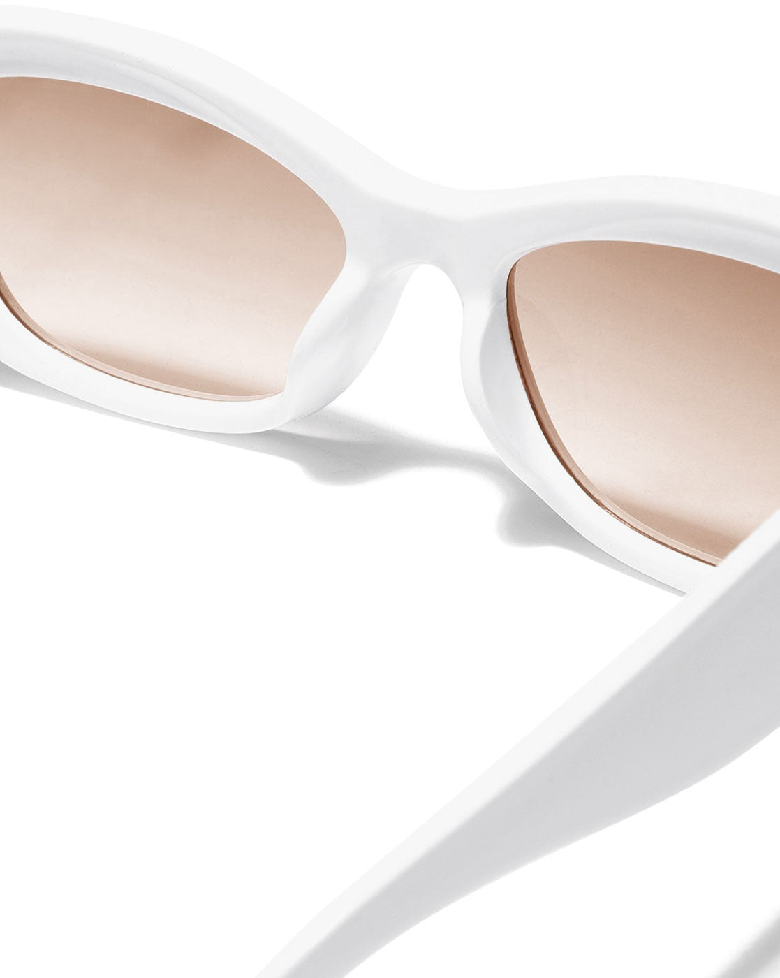 White Toned with Polycarbonate UV Protected Lens Rectangle Sunglass for women