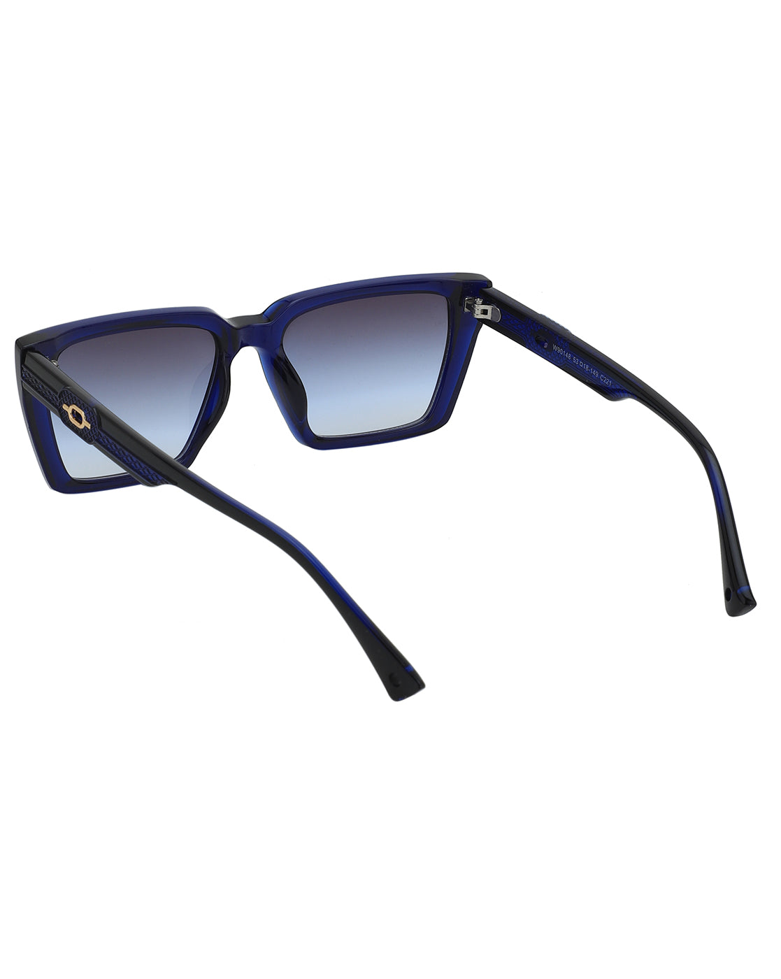 Blue Toned with UV Protected Rectangle Sunglass for women