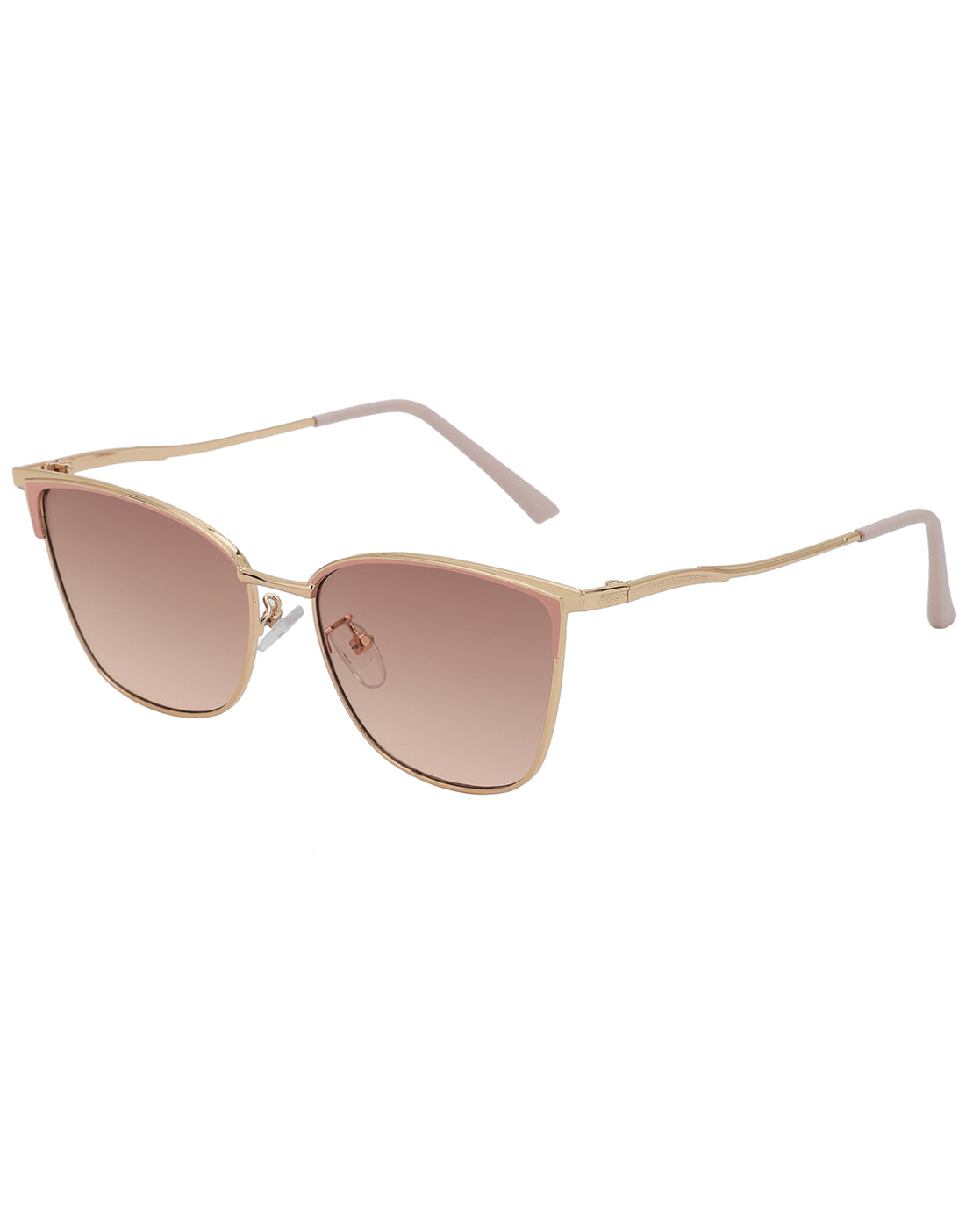 Gold & Pink Toned with UV Protected Lens Cateye Sunglass for women