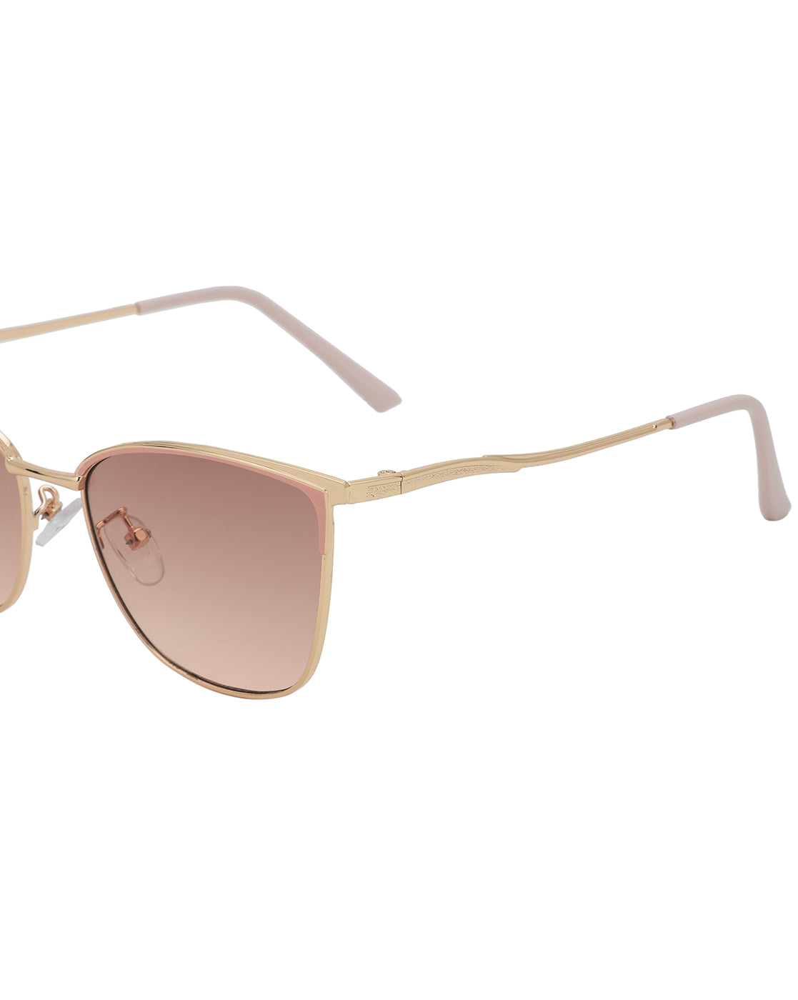 Gold & Pink Toned with UV Protected Lens Cateye Sunglass for women