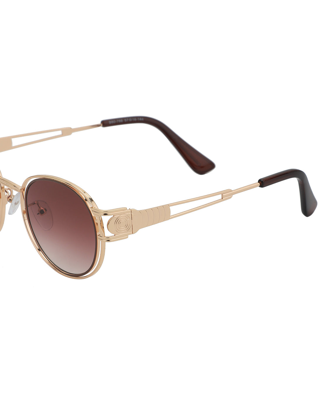 Rose Gold Toned with UV Protected Lens Oval Sunglass for women